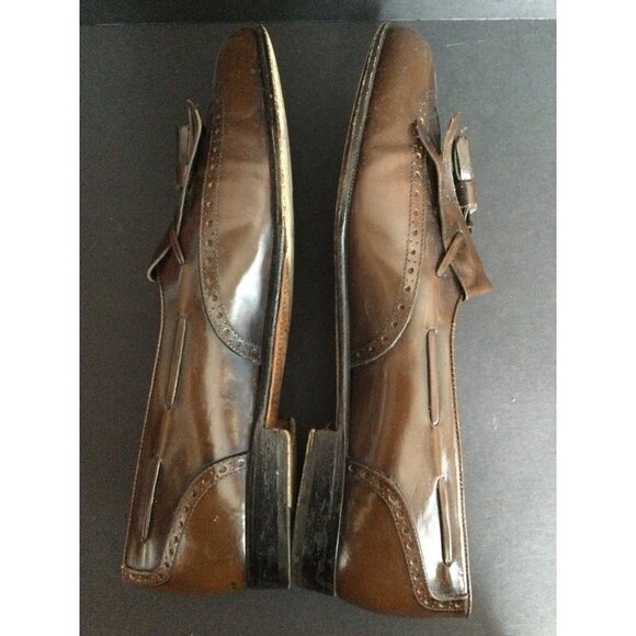Salvatore Ferragamo Kittle Tassel Wingtip Leather Loafers Slip on Men Size 7.5 D main image 7
